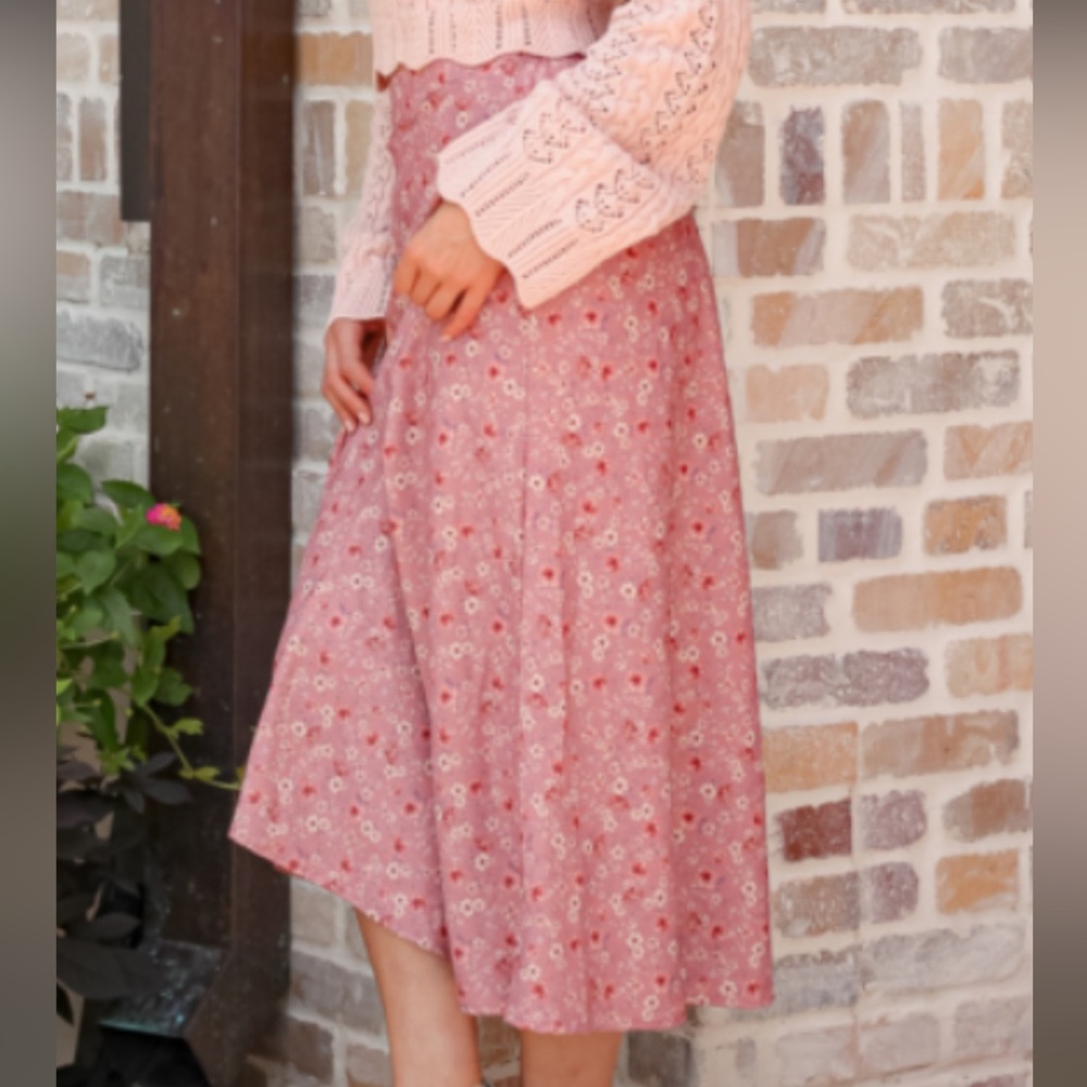 Altard State Floral Pink Skirt